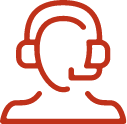 Person with headset icon