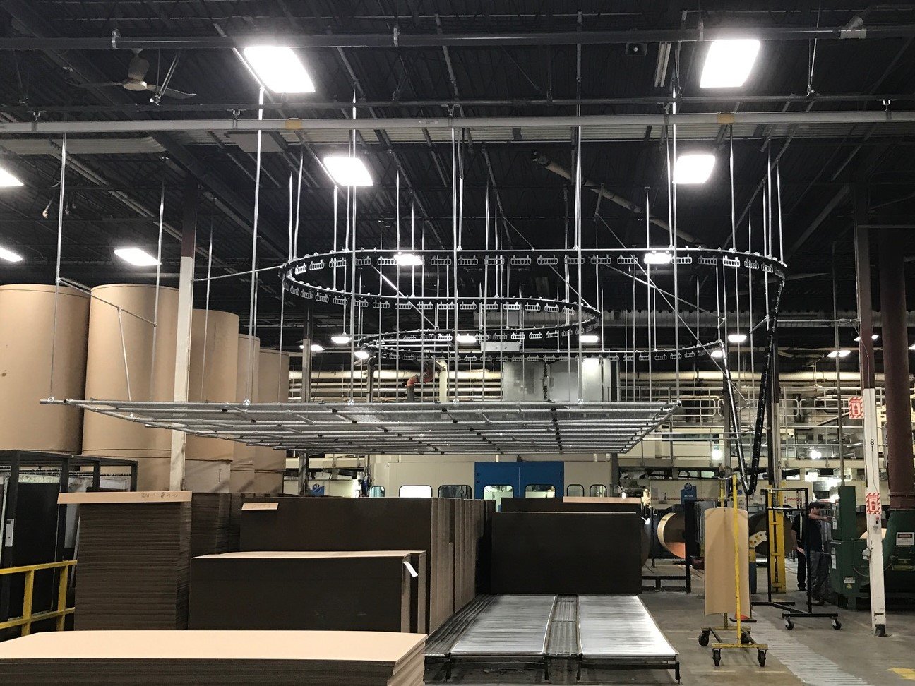 INSTALLATION OF AN INNOVATIVE OVERHEAD CONVEYOR SYSTEM