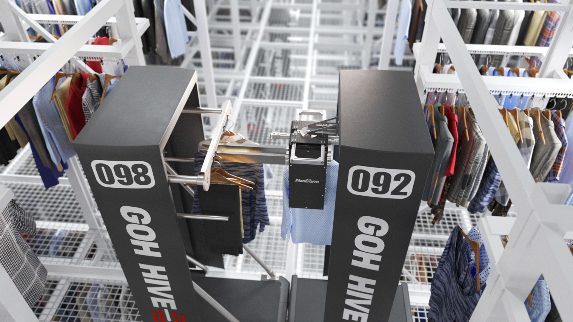 Planiform launches new storage/retrieval system for garments on hangers (GOH)